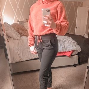 Cropped Sherpa Hoodie